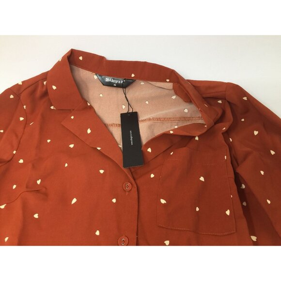 Allegra K Womens Long Sleeve Button Up Shirt with Collar (XS) - Picture 9 of 10